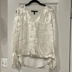 WHBM Off White Blouse Size 4